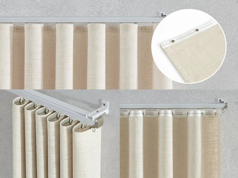 Ripple fold curtain tape detail