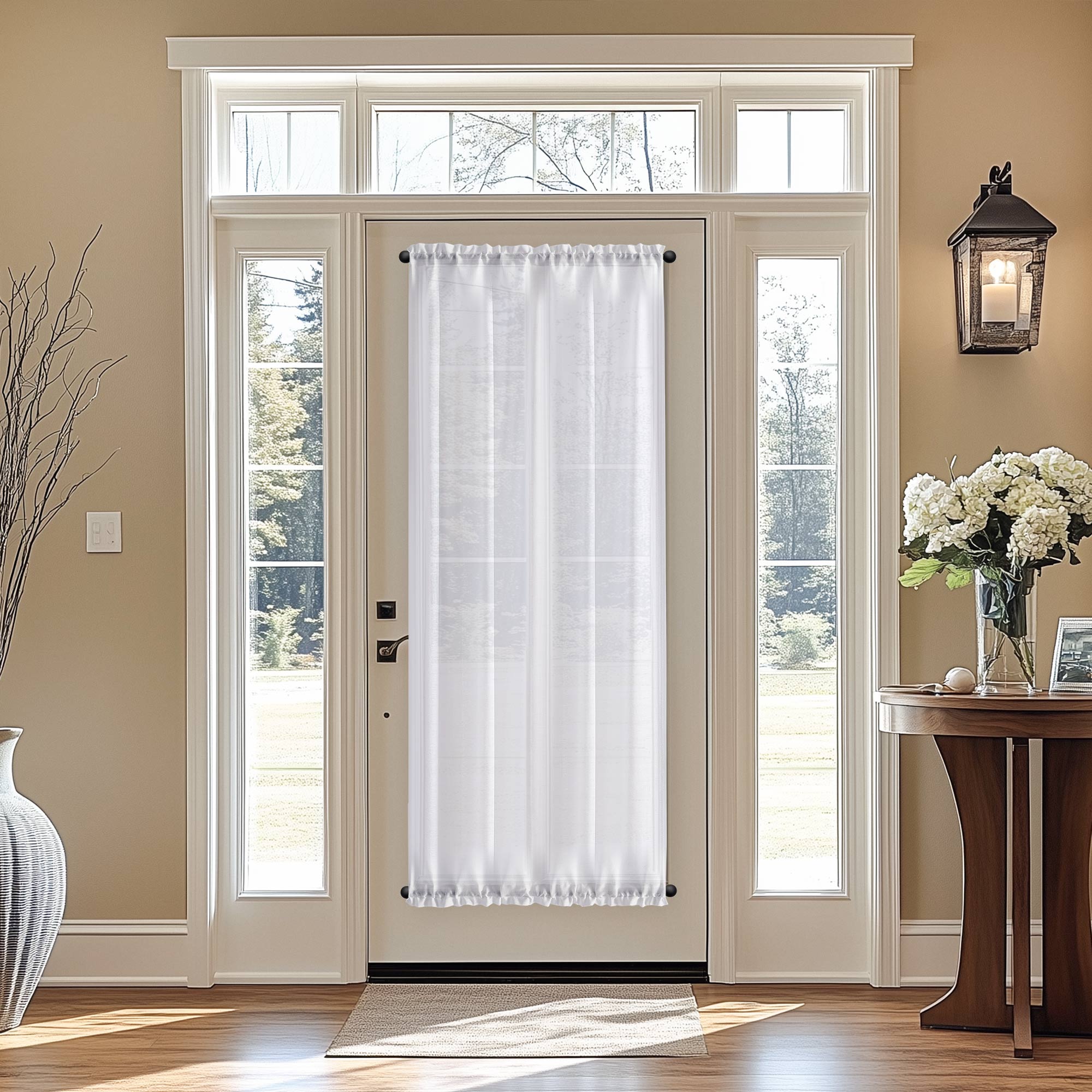 Custom Semi Sheer Door Curtains