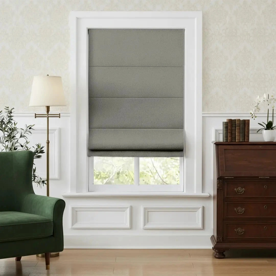Costom Roman Shades Stone Gray OY6-238-16