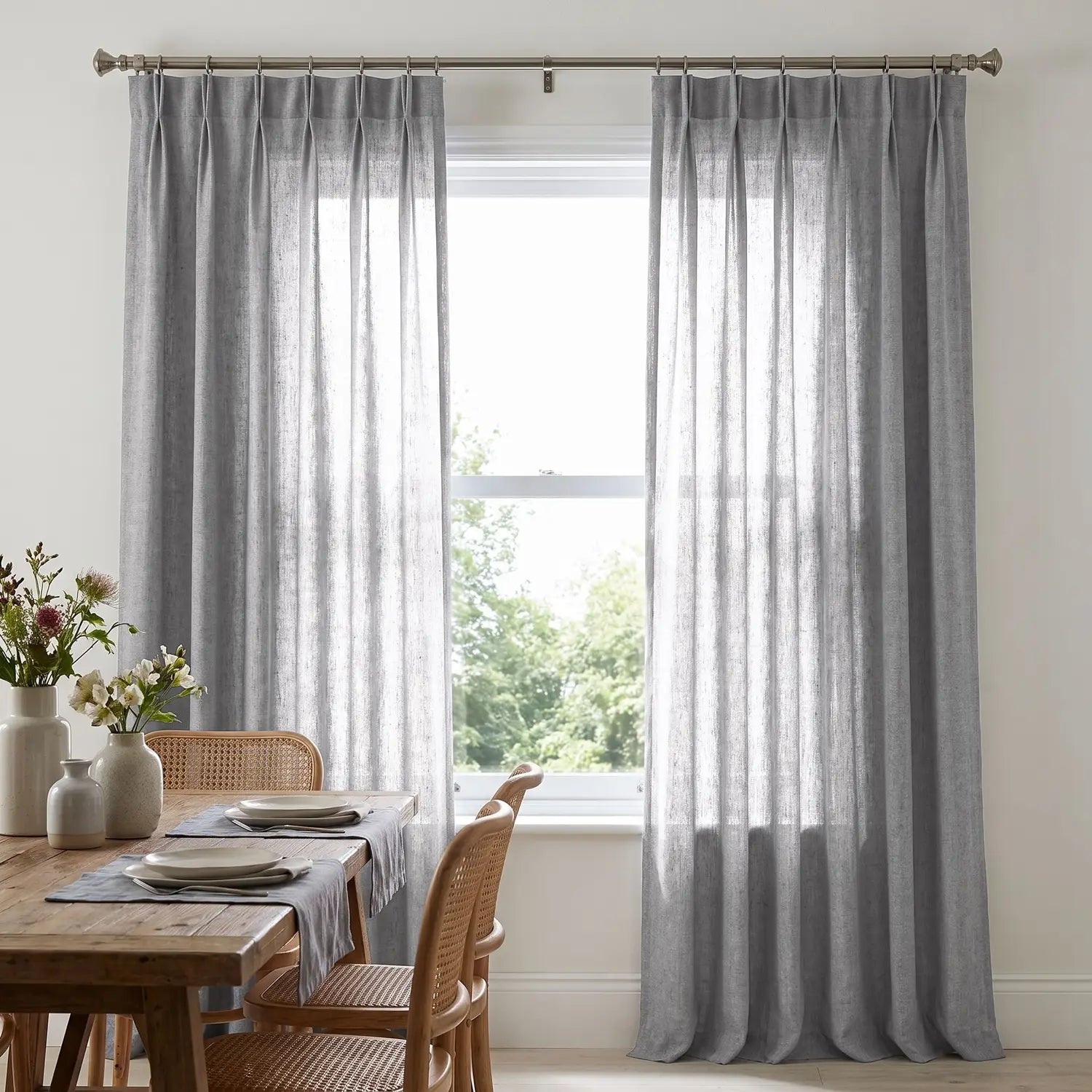 Custom Blackout Curtain - Almond Cream in room