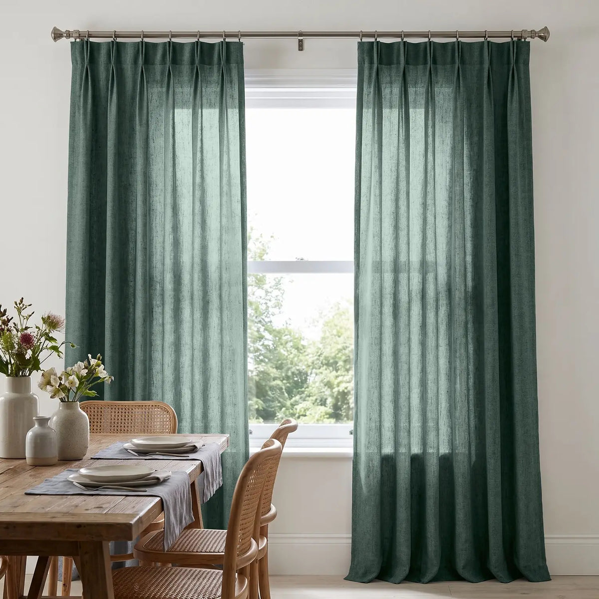 Custom Blackout Curtain - Stone Grey in room