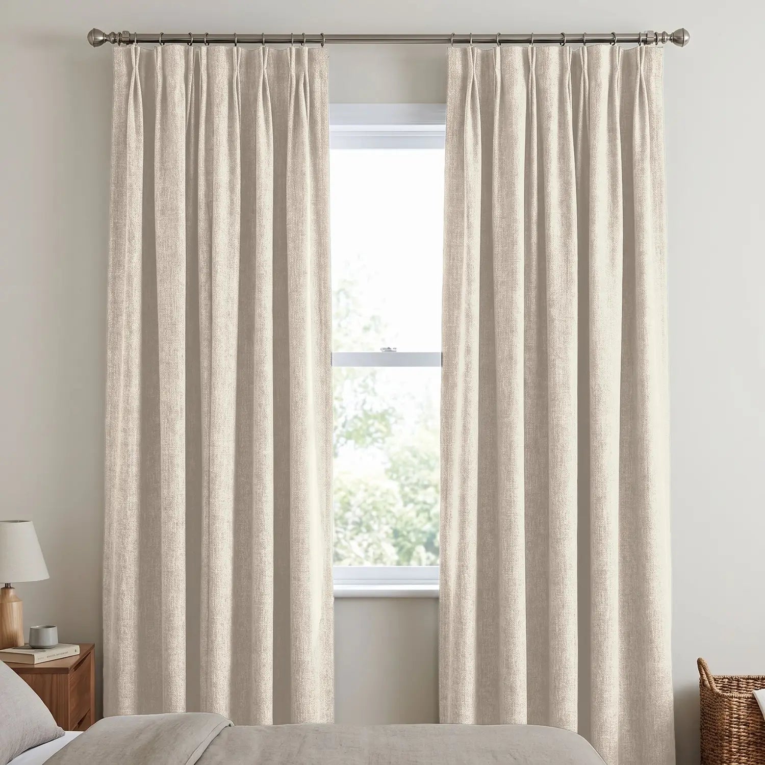 Custom Blackout Curtain - Apricot in room