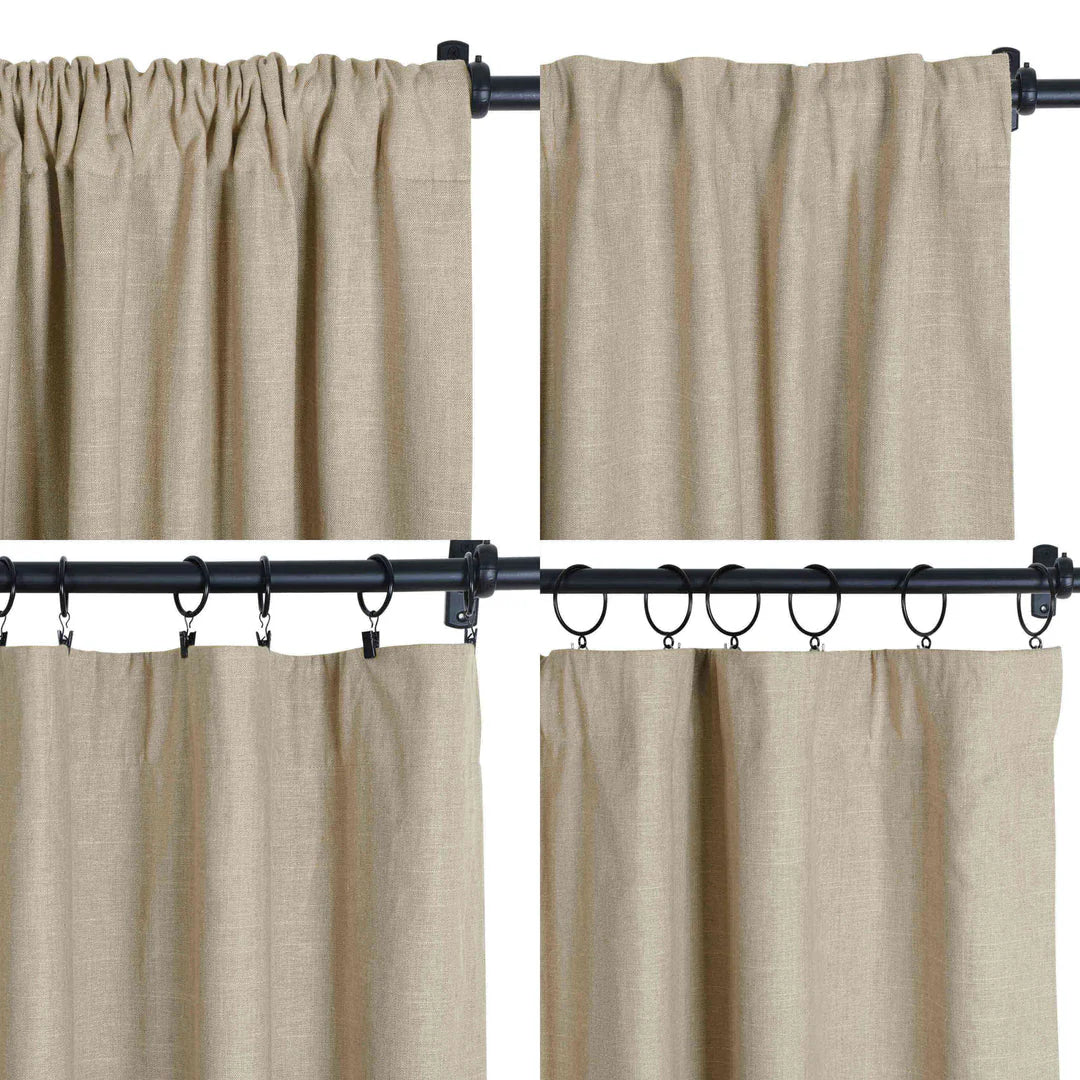 Four-in-one curtain header construction