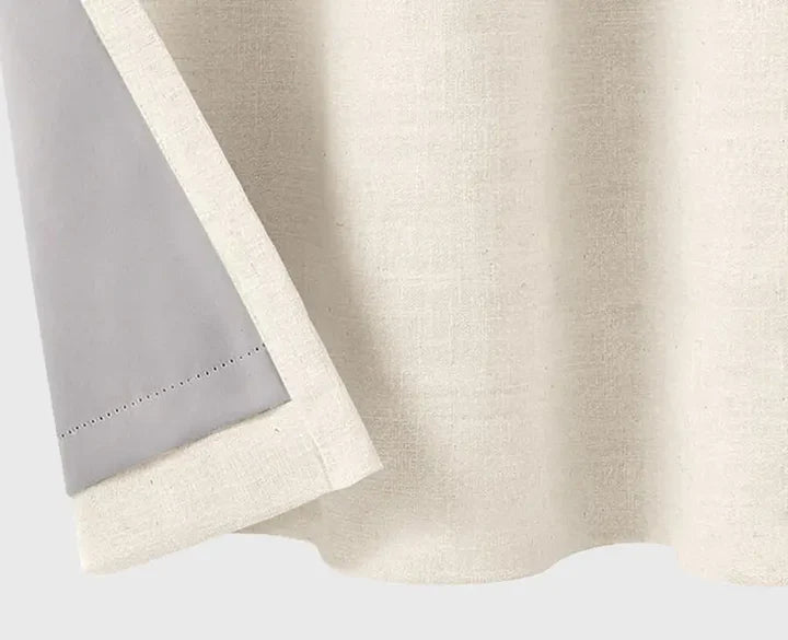 Example of a curtain with blackout lining