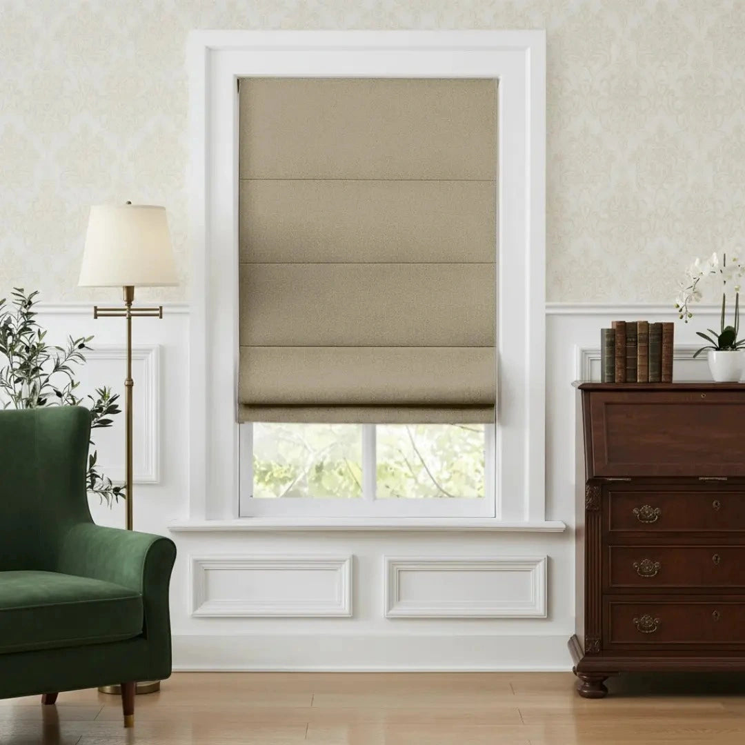 Costom Roman Shades Khaki Beige OY6-238-5