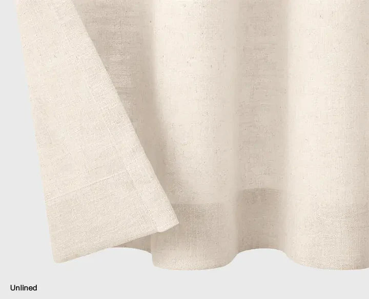 Example of an unlined curtain panel