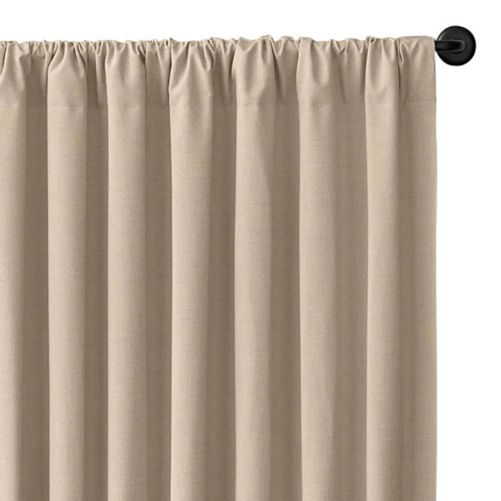 Rod pocket curtain header