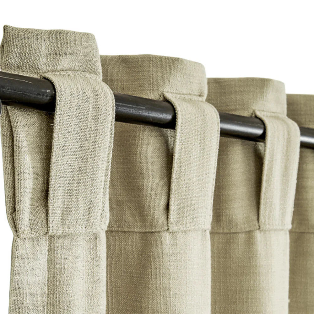 Back tab curtain header