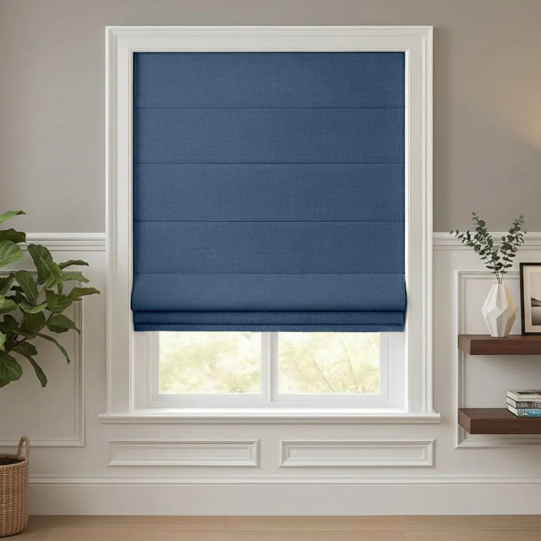 Costom Roman Shades Dusty Indigo ZJM23