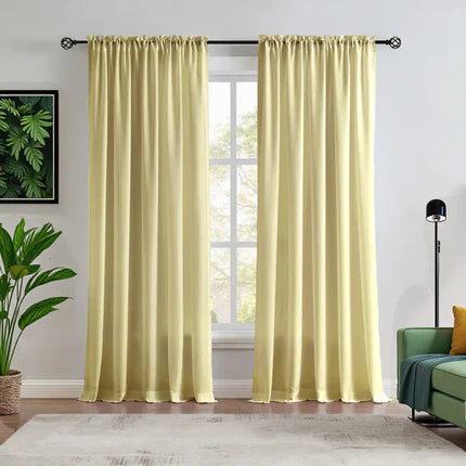 Custom NanoBamboo Linen 100%  Blocakout Shades