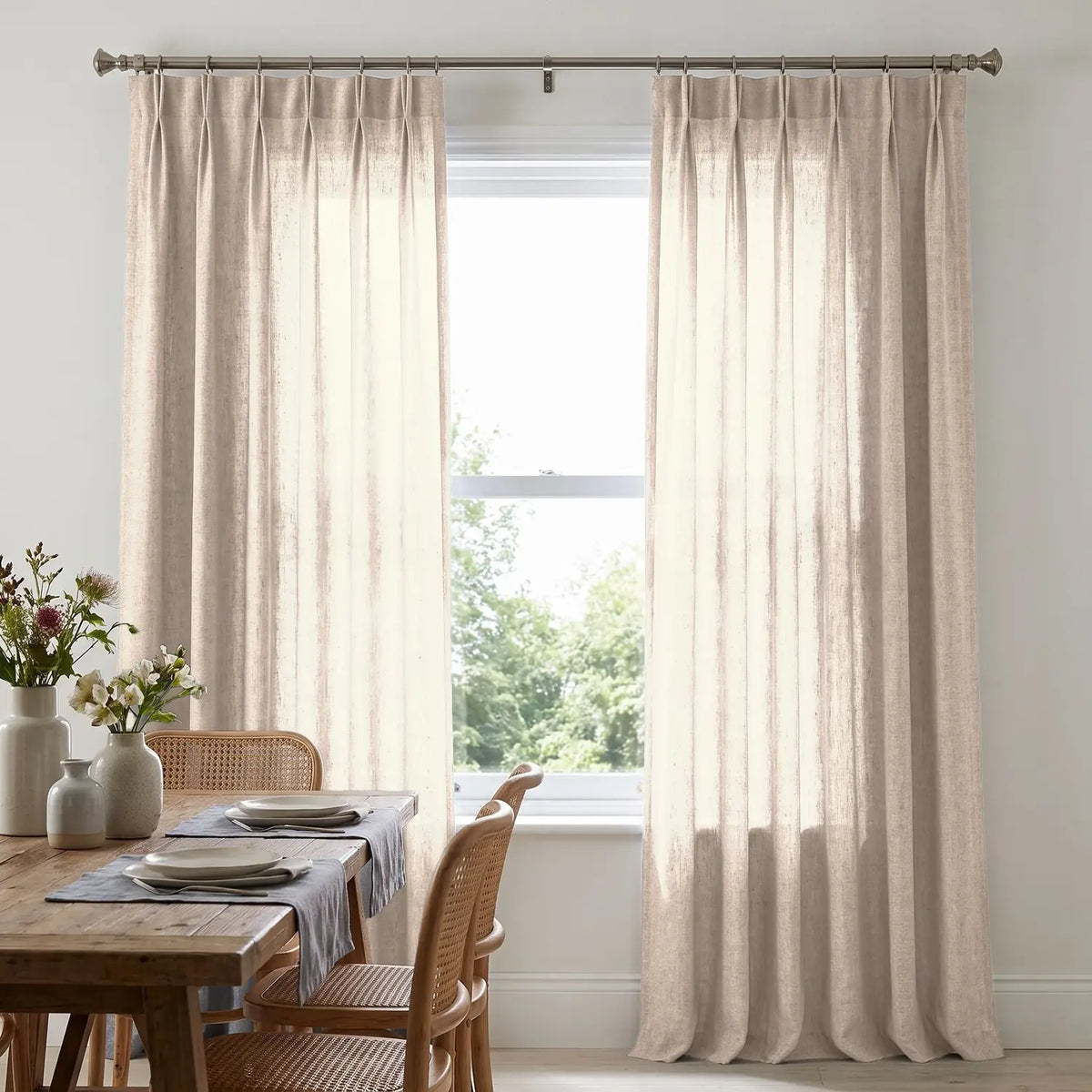 Custom Blackout Curtain - Apricot in room