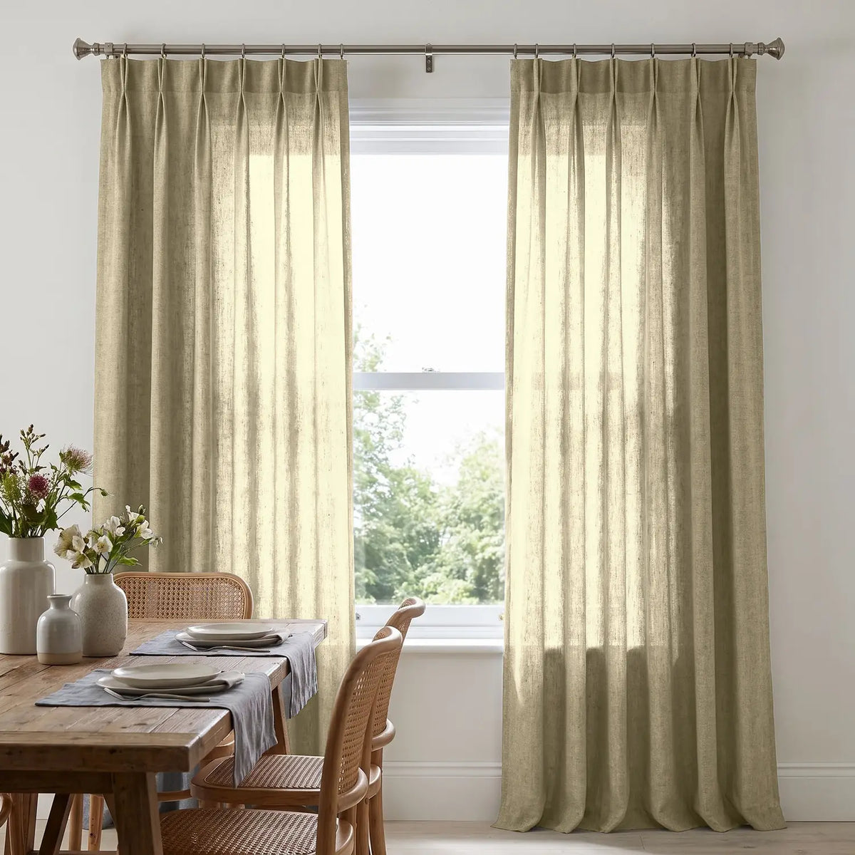 Custom Blackout Curtain - Rust Orange in room