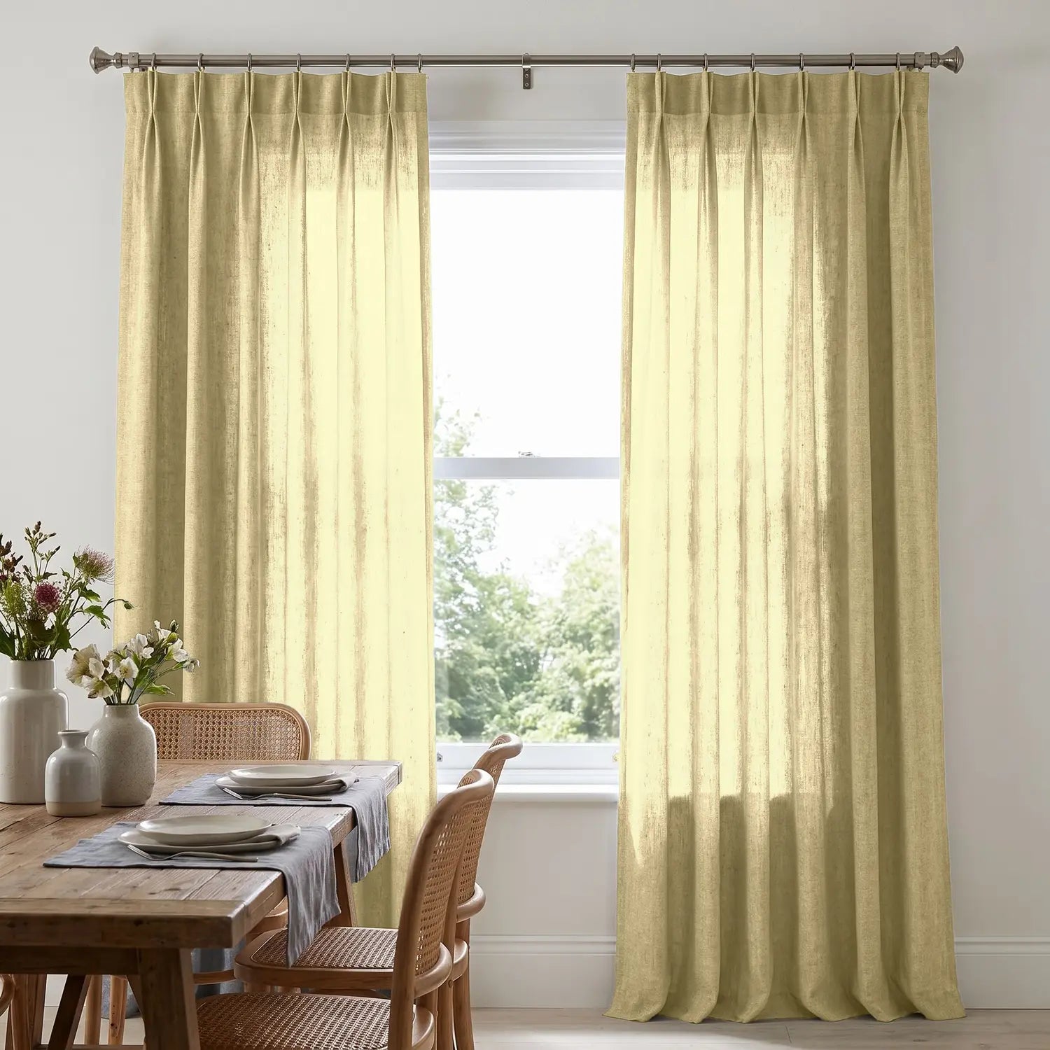 Custom Blackout Curtain - Clay Orange in room