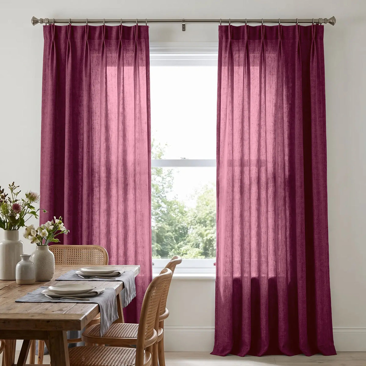 Custom Blackout Curtain - Lilac Grey in room