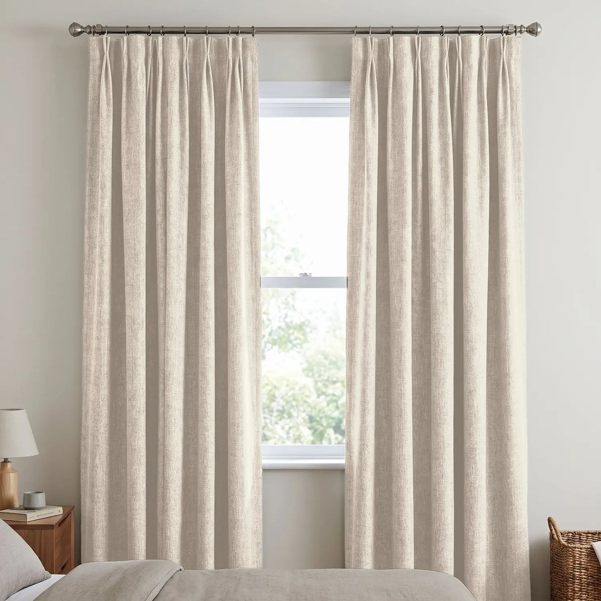 Custom Blackout Curtain - Apricot in room