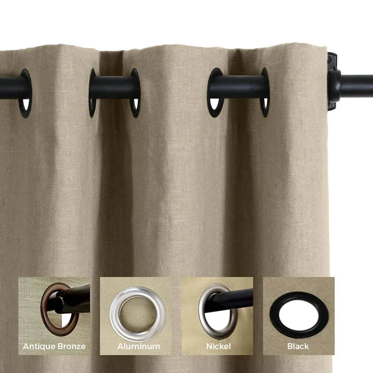 Grommet top curtain header