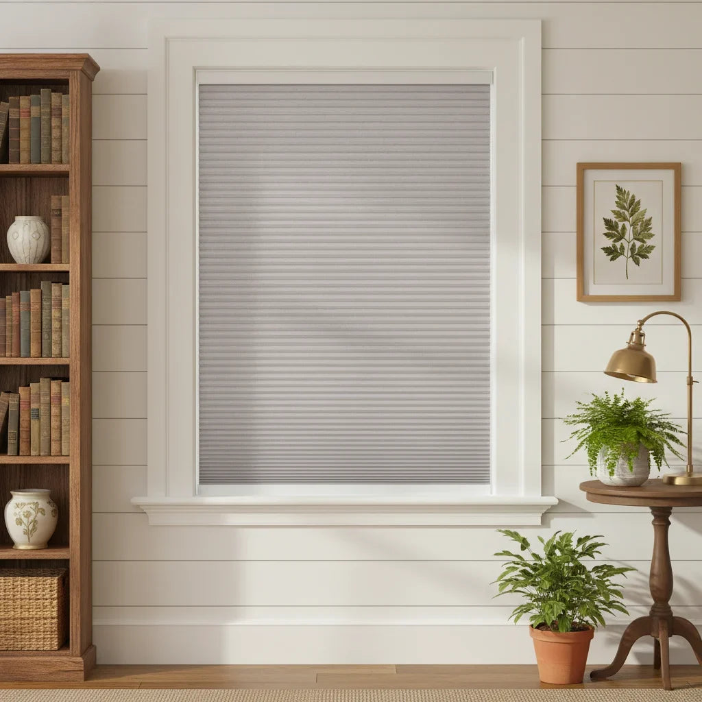 Custom Blackout Cellular Shades - OM3-16 in Cozy Bedroom