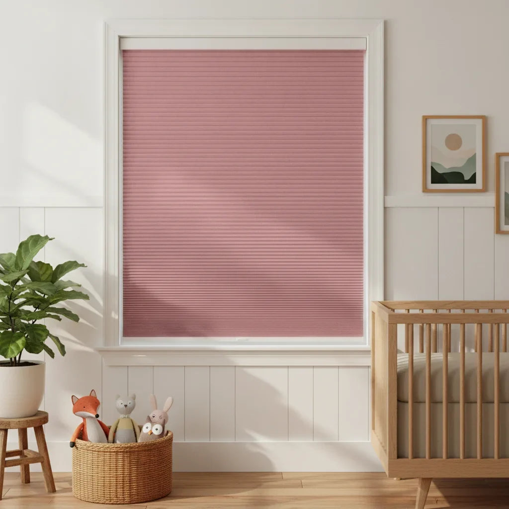 Custom Blackout Cellular Shades - OM3-9 in Nursery